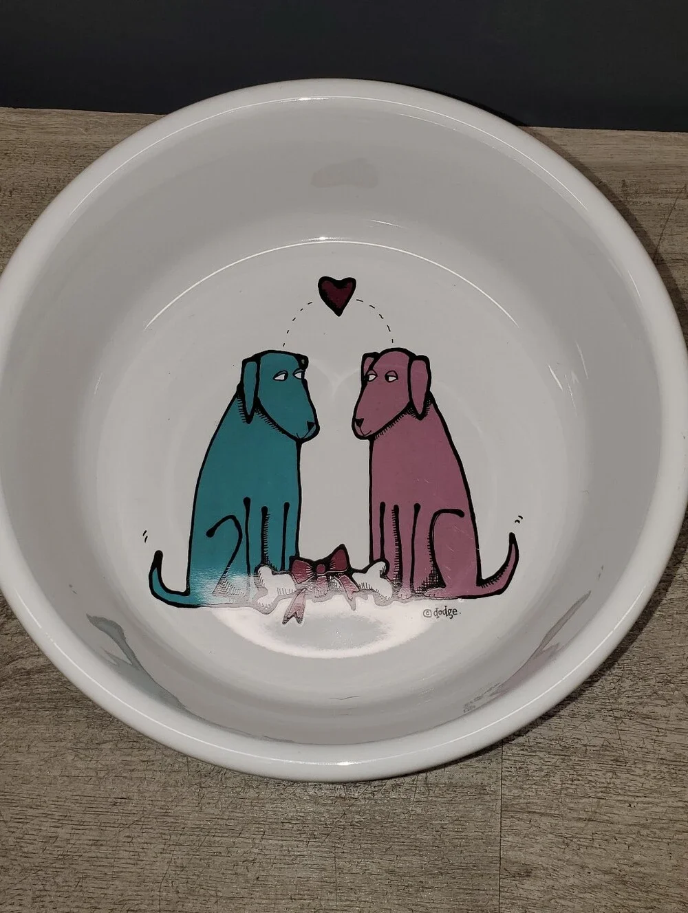 Large stonewear dog bowl 